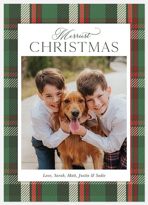 Flannel Festivities Holiday Photo Cards