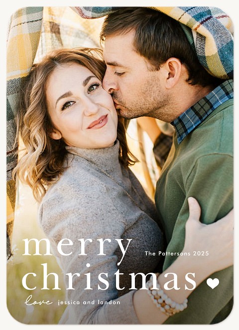 Much Love Personalized Holiday Cards
