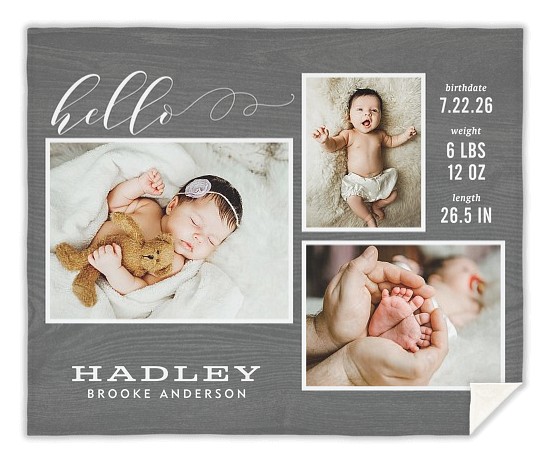 Precious Hello Custom Blankets