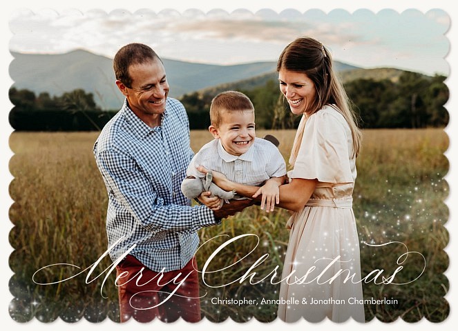 Candlelit Path Personalized Holiday Cards