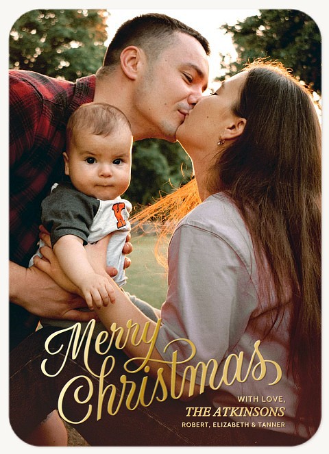 Foil & Type Personalized Holiday Cards