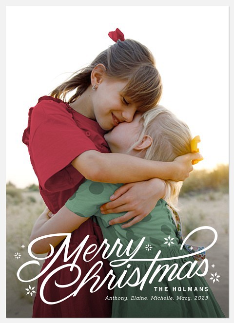 Alpine Slope Holiday Photo Cards