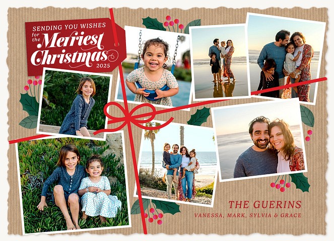 Wrapped Snapshots Personalized Holiday Cards
