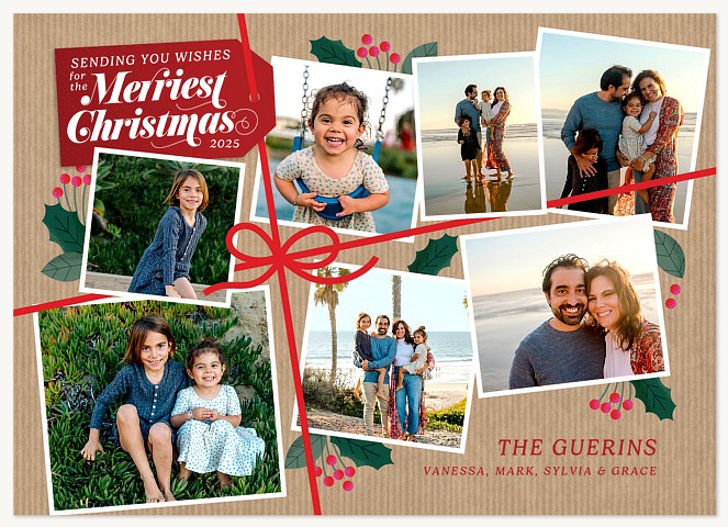 Wrapped Snapshots Personalized Holiday Cards