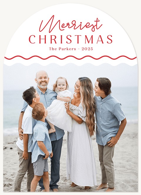 Whimsy Waves Personalized Holiday Cards