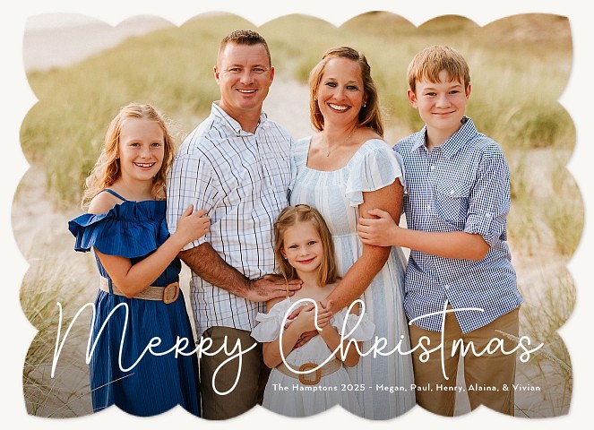 Mixed Script Personalized Holiday Cards