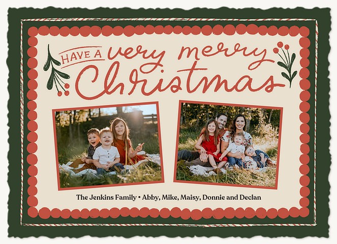 Very Merry Berry Personalized Holiday Cards