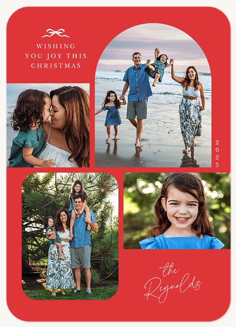 Sleek Arch Personalized Holiday Cards