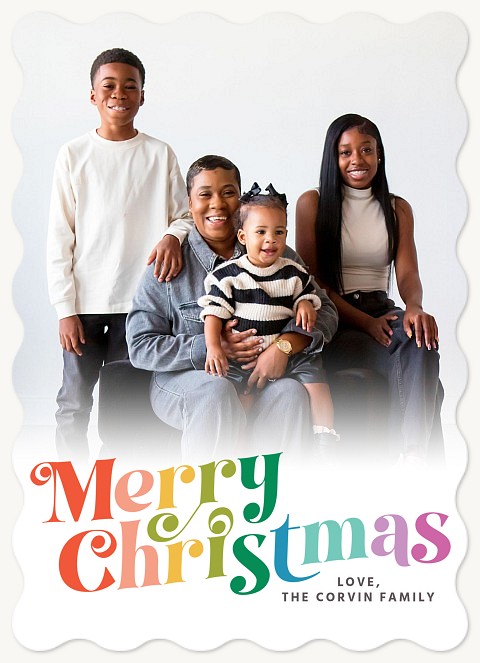 Prismatic Greeting Personalized Holiday Cards