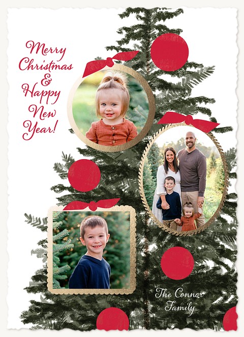 Tree Frames Personalized Holiday Cards