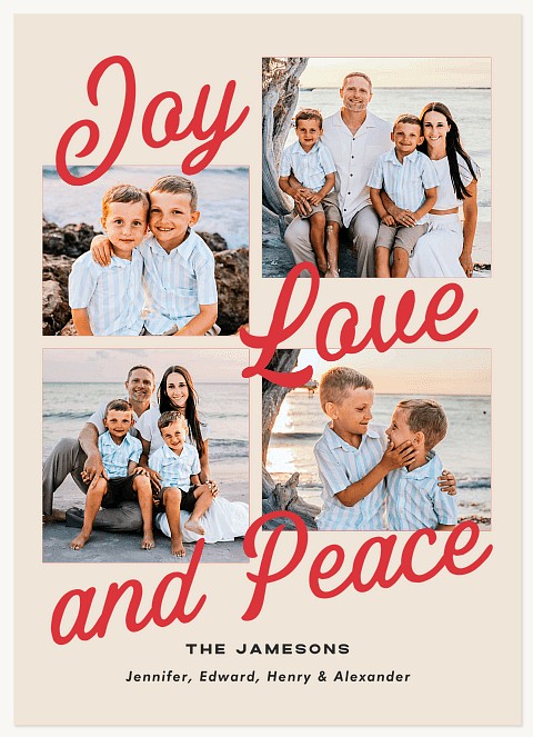 Scripted Bliss Personalized Holiday Cards