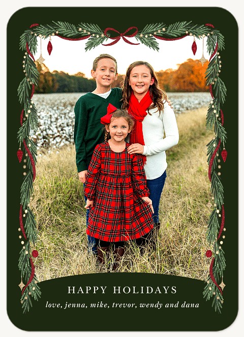 Ornament Frame Personalized Holiday Cards