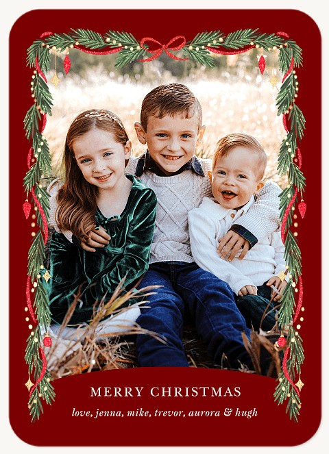 Ornament Frame Personalized Holiday Cards