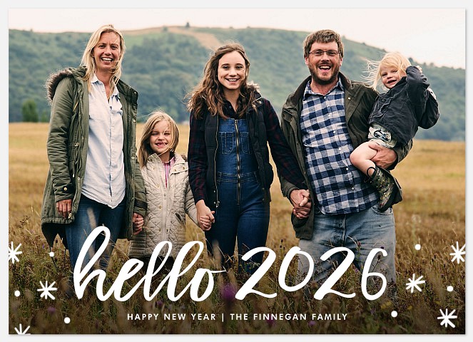Happy Hello Holiday Photo Cards