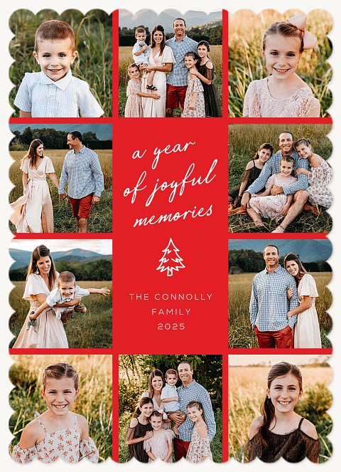 A Year of Memories Personalized Holiday Cards