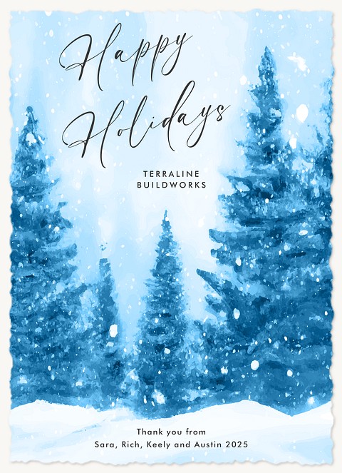Frosted Woods Business Holiday Cards
