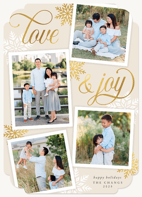 Snowflake Memories Personalized Holiday Cards