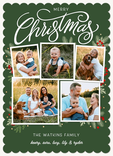 Snapshot Gatherings Personalized Holiday Cards