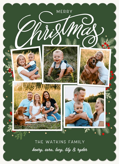 Snapshot Gatherings Personalized Holiday Cards