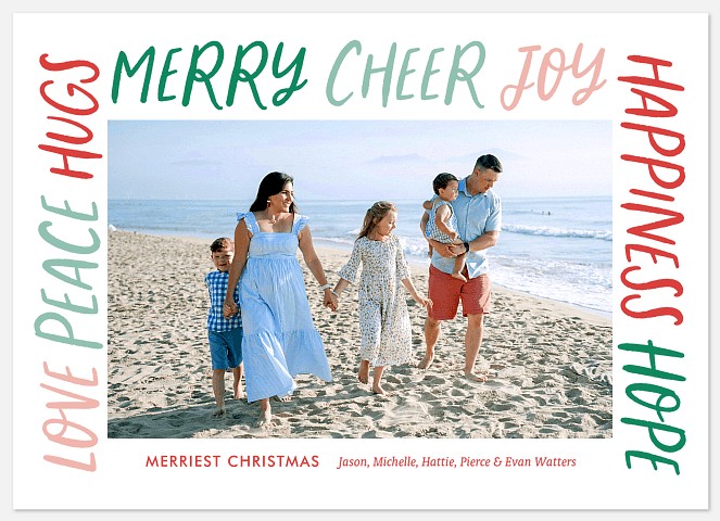 Crafted Border Holiday Photo Cards