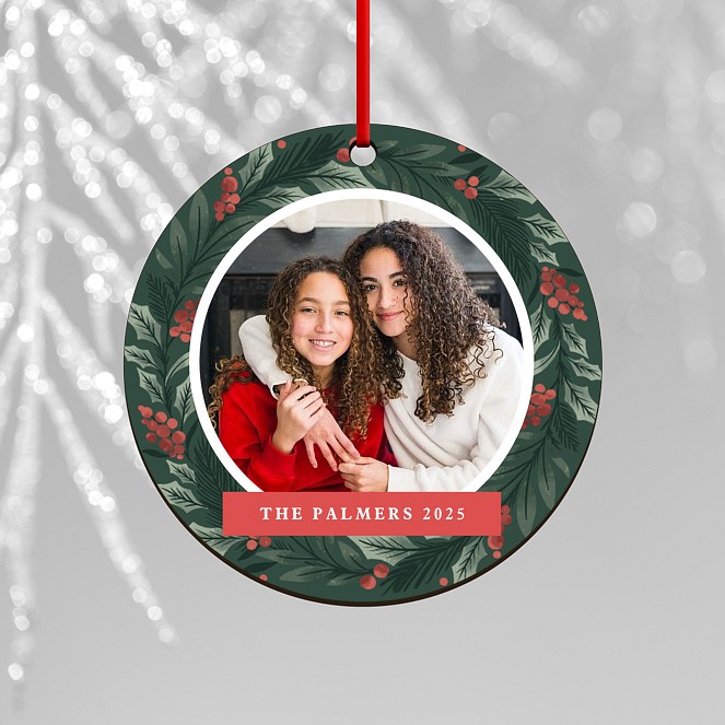 Christmas Wreath Custom Ornaments