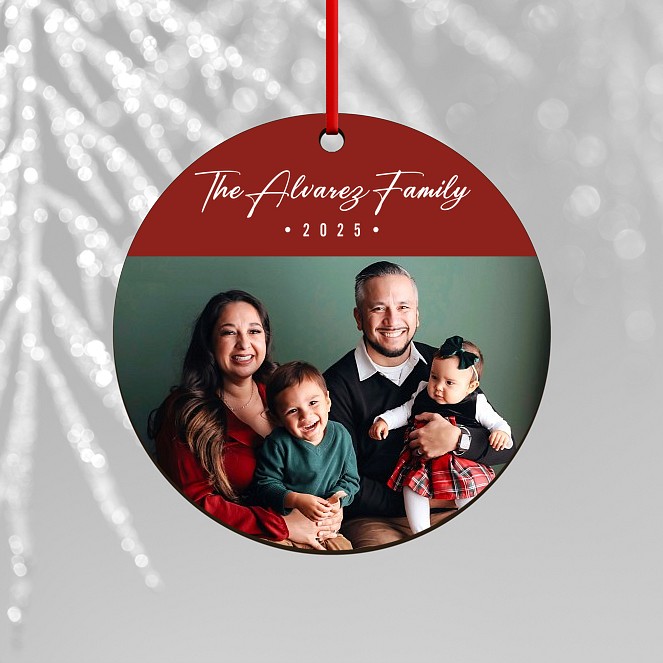 Signature Family Custom Ornaments