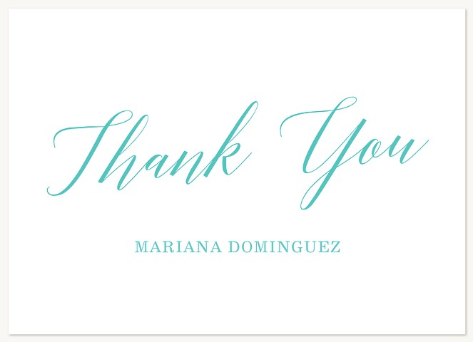 Oceanside Celebration Quinceañera Thank You Cards