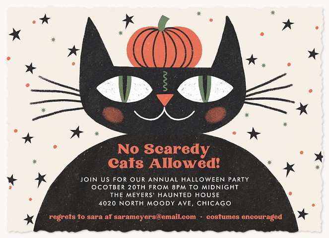Scaredy Cat Halloween Cards