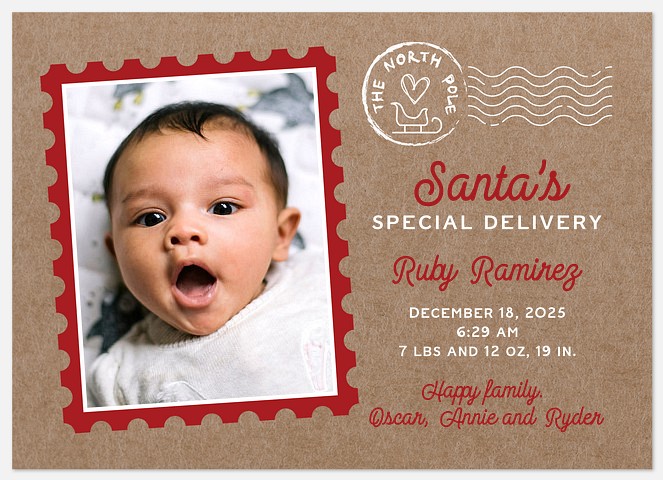 Cherished Delivery Holiday Photo Cards