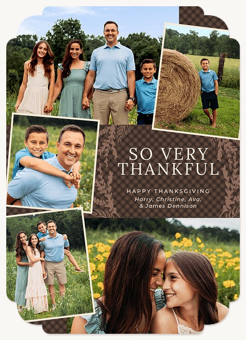 Thankful Snapshots Thanksgiving Cards
