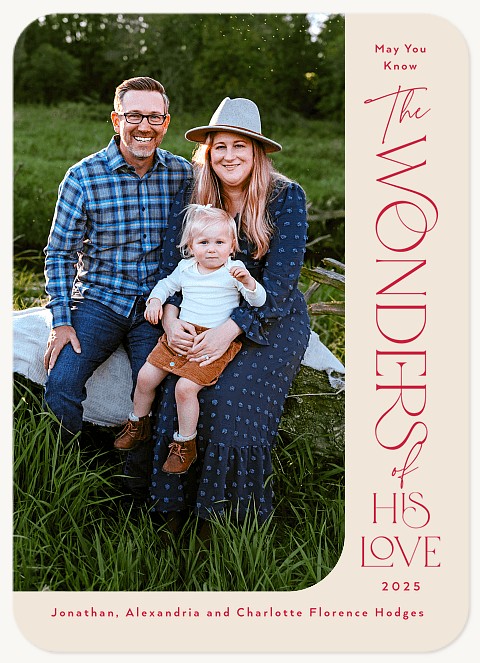 Bold Wonder Personalized Holiday Cards