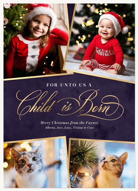 Season of Advent Personalized Holiday Cards