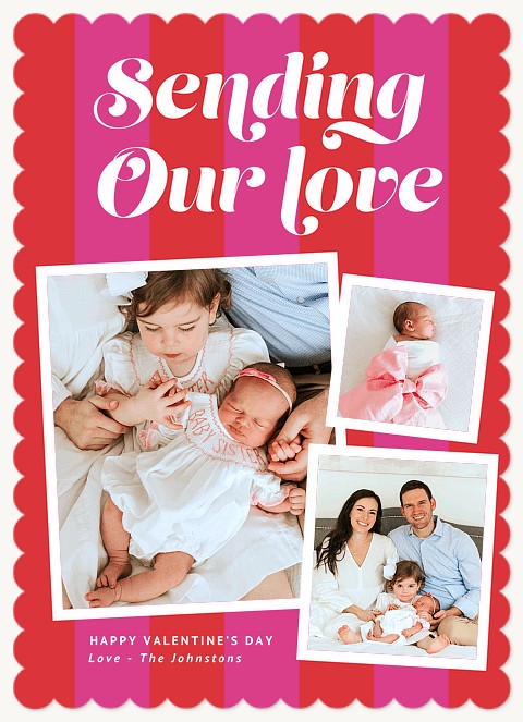 Sending Stripes Valentines Cards