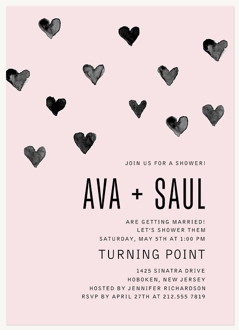 Stamped With Love Bridal Shower Invitations