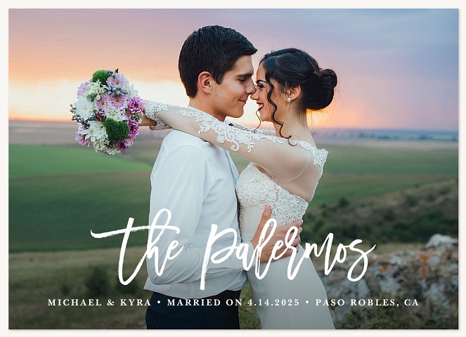 New Signature Wedding Announcements