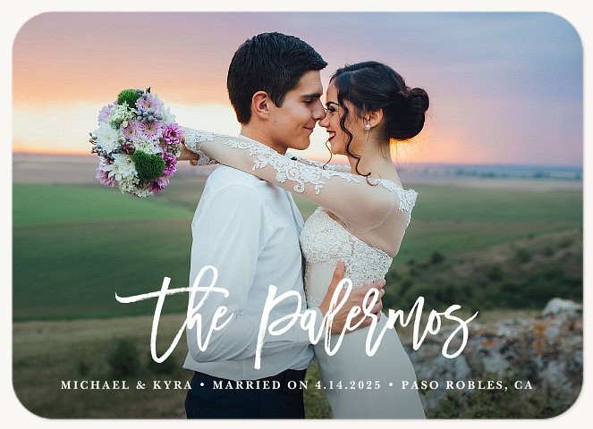 New Signature Wedding Announcements