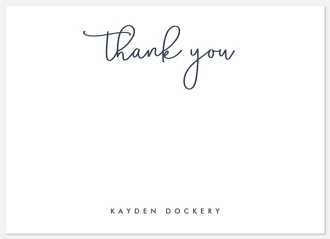 Charming Calligraphy Thank You Cards 