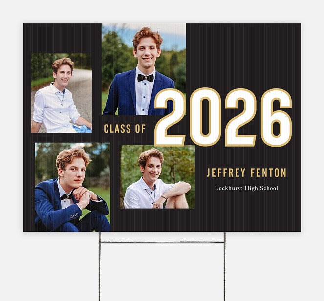 Bold Collage Graduation Yard Signs