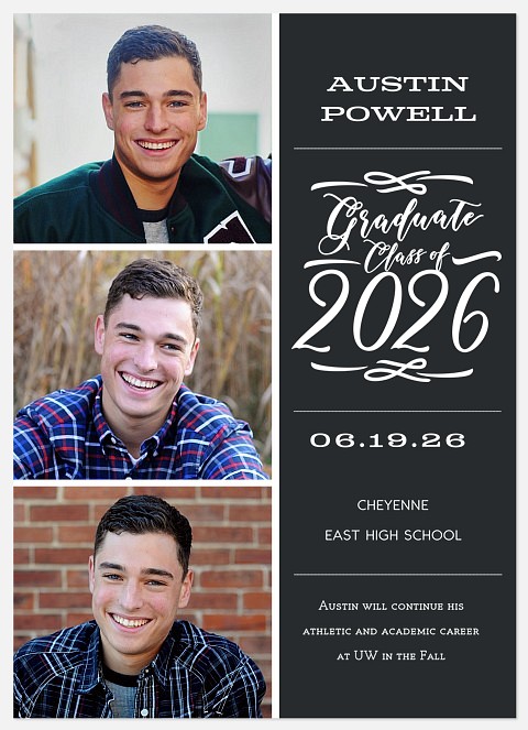 Chalkboard Class Graduation Announcements