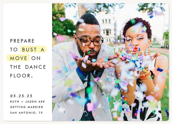 Bust A Move Save the Date Magnets