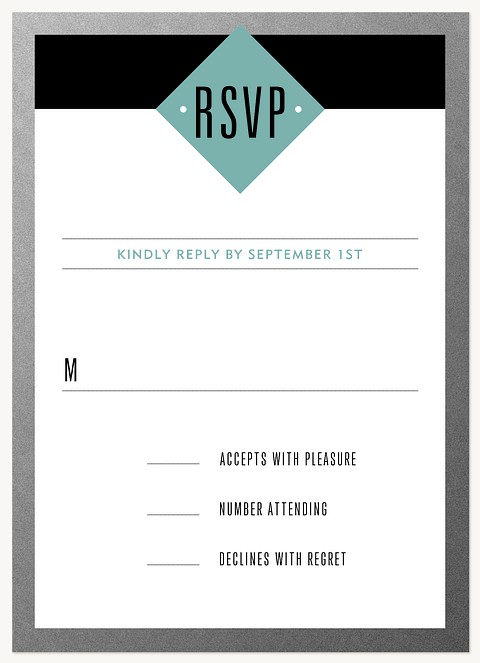 Standing Tall Bar Mitzvah RSVP Cards