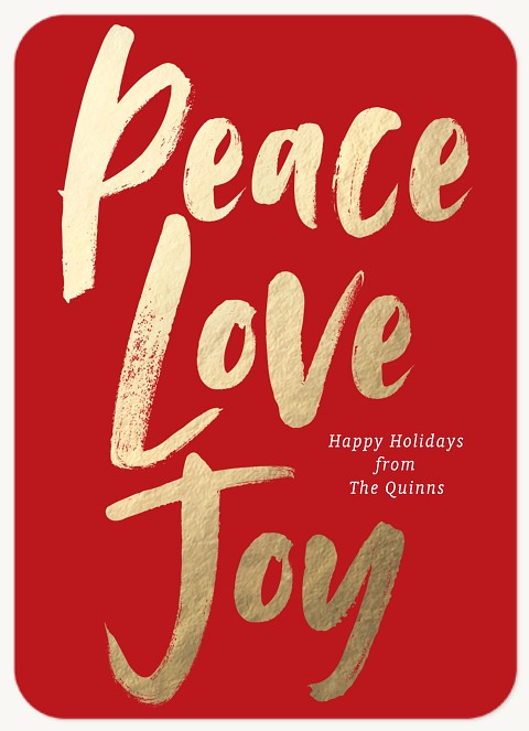 Bold Paint Photo Holiday Cards