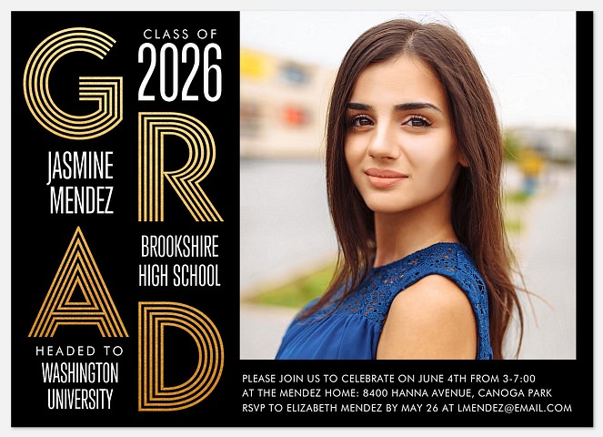 Inline Stack Graduation Cards