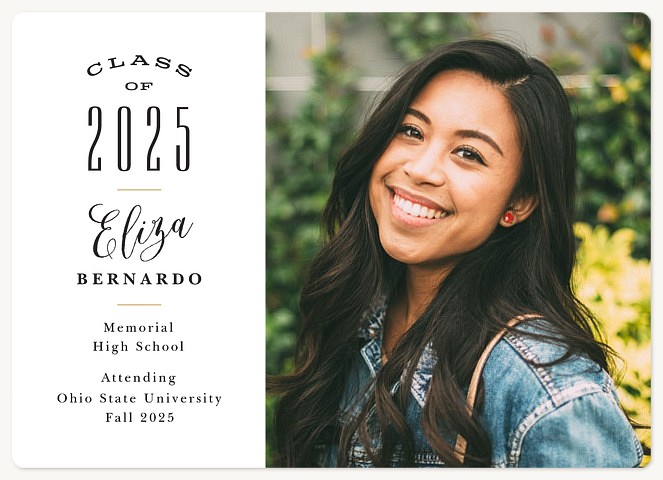 Stylish Sidebar Graduation Cards