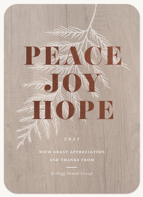 Cedar Peace Business Holiday Cards