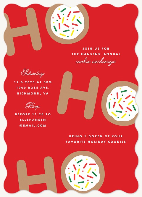 Ho Ho Ho Holiday Party Invitations