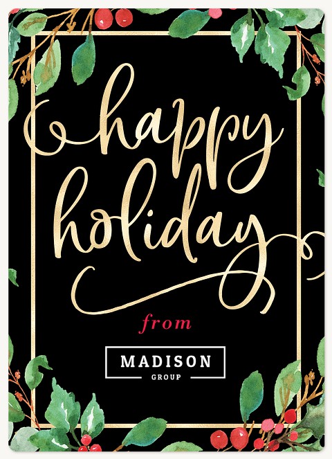 Classic Flourish Holiday & Christmas Magnet Cards