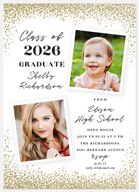 Dusted Confetti Graduation Cards