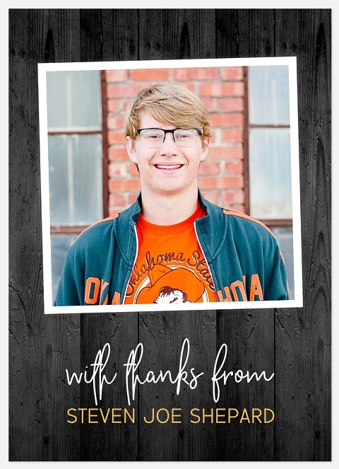 Rustic Panel Thank You Cards 