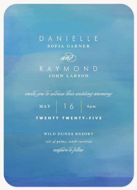 Oceanica Wedding Invitations